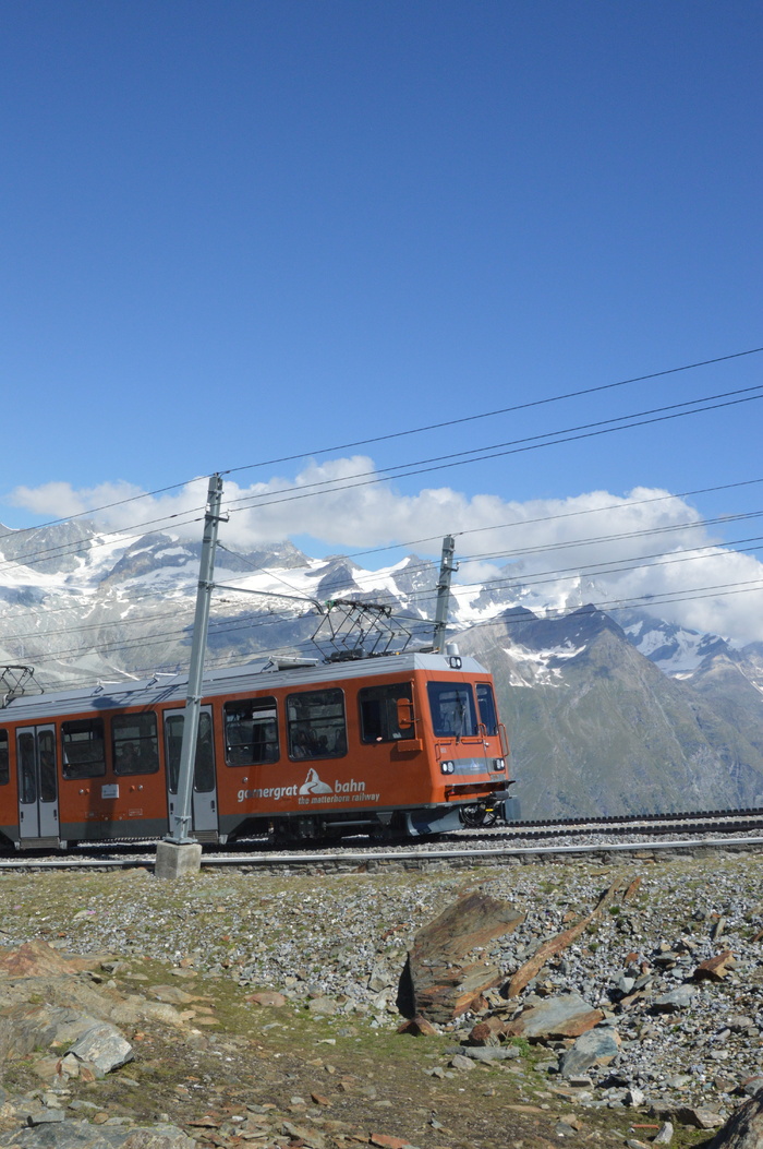 gornegrat，gornegrat bahn，瑞士，工程，夏季，山地，齿轮铁路，齿轮齿条