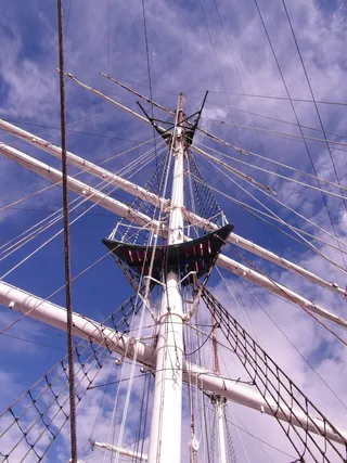 Gorch Fock，桅杆，帆船，stralsund，船，帆，桅杆，训练船