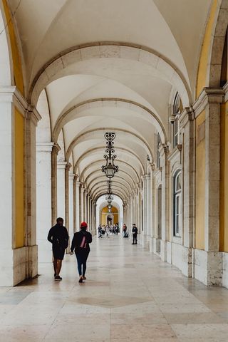 葡萄牙里斯本的奥古斯塔广场