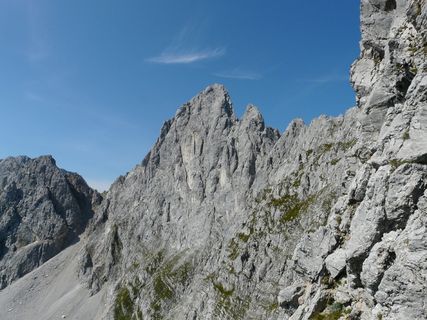 Ellmauer Halt，岩石，点，岩石点，岩石塔，山脉，阿尔卑斯山，wilderkaiser