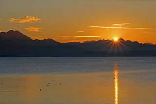 太阳，日落，自然，天空，风景，心情，黄昏，阿本斯汀芒