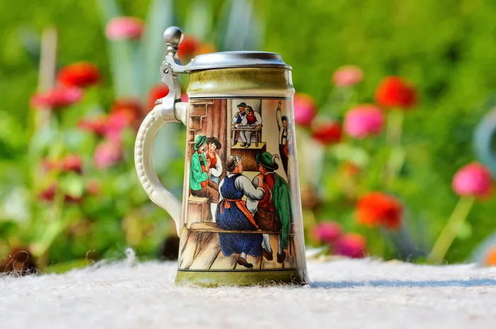 啤酒杯，克鲁格，啤酒杯，烧杯，陶瓷，啤酒，马克杯，巴伐利亚