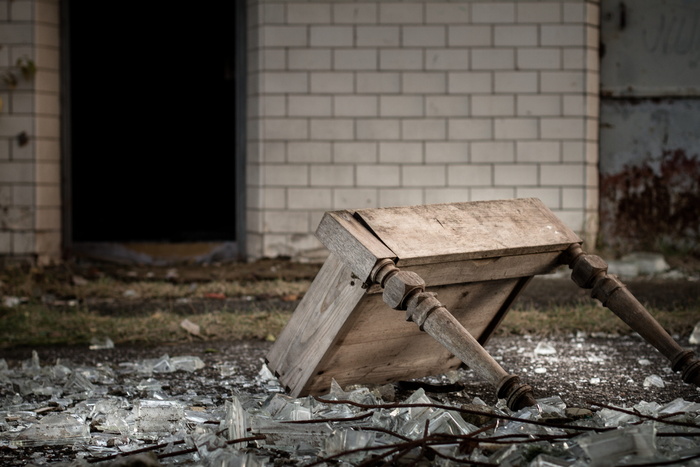 废弃的，丢失的，废弃的地方，照片，丢失的地方，桌子，破碎的，废墟