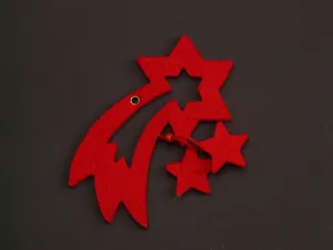 星星，一品红，彗星，尾巴，by，伯利恒，红色，星形