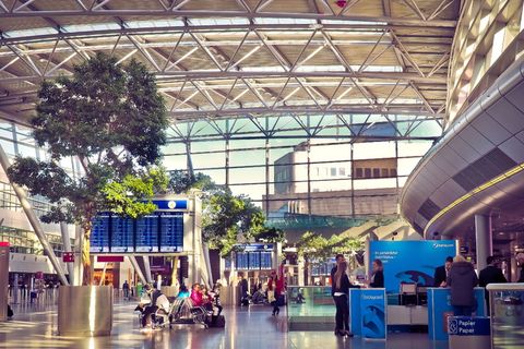 人，航站楼，白天，机场，航站楼，飞行，航空，机场，运输