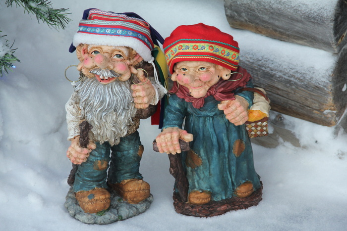 巨魔，雕像，拉普兰，芬兰，人类肖像，男性肖像，肖像，帽子