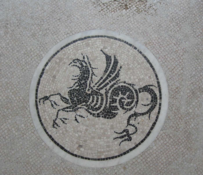 马赛克，艺术品，石头，几何形状，表现，圆，形状，特写