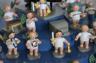 圣诞天使，矿石山，音乐，木制人物，管弦乐队，人类表现，表现，男性肖像