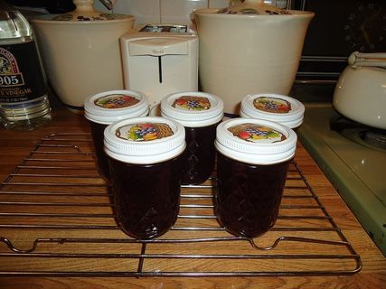 果冻、葡萄、自制、果酱、罐子、厨房、食品和饮料、食品