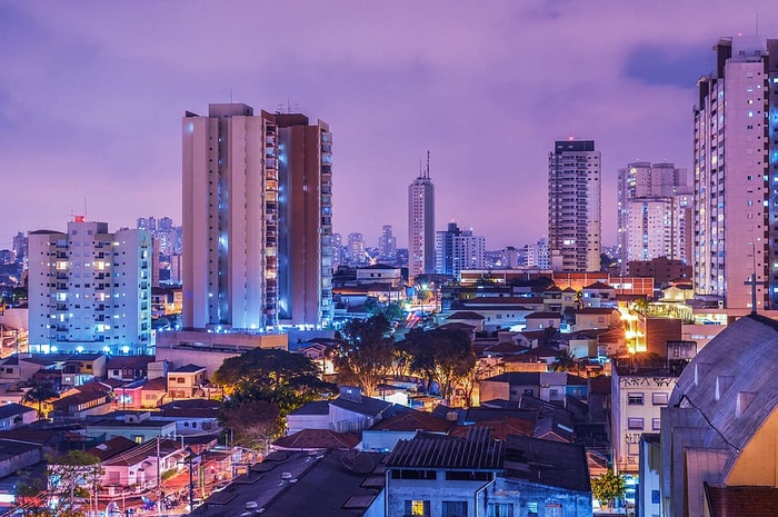 城市，夜晚，建筑，摩天大楼，巴西，巴西，城市挑战，电力