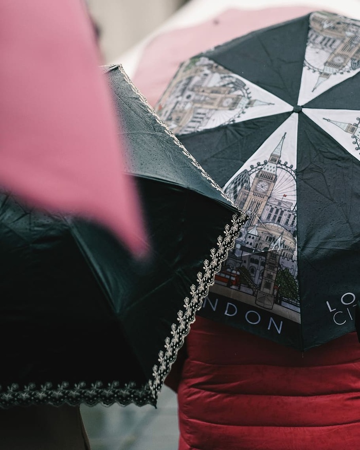 二，人，拿着，雨伞，人，笔记本电脑，设计，成人