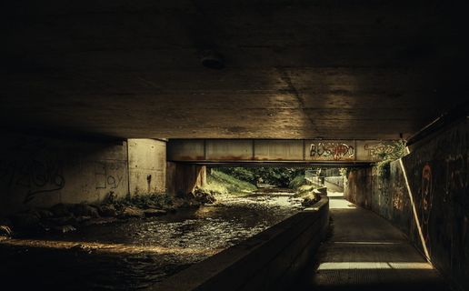 桥，涂鸦，年轻，结构，破坏，喷雾，图形，创意