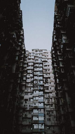 建筑物的worm全景摄影