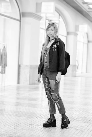 女人，人，时尚，成年人，模特，购物中心，游客，女孩