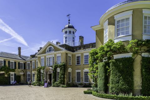 polesden lacey、surrey、national trust、edwardian country house、财富、乡村、蓝天、建筑外观