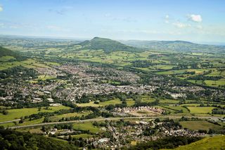 Skirid，山，建筑，城市，Skirid山，城市景观，建筑，城市