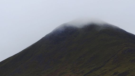 英国、penrith、hartsop dodd、mist、fog、mountain、Fall、lake district