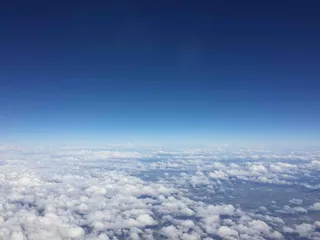 上面，空间，飞行，天空，地球，云，云-天空，云景