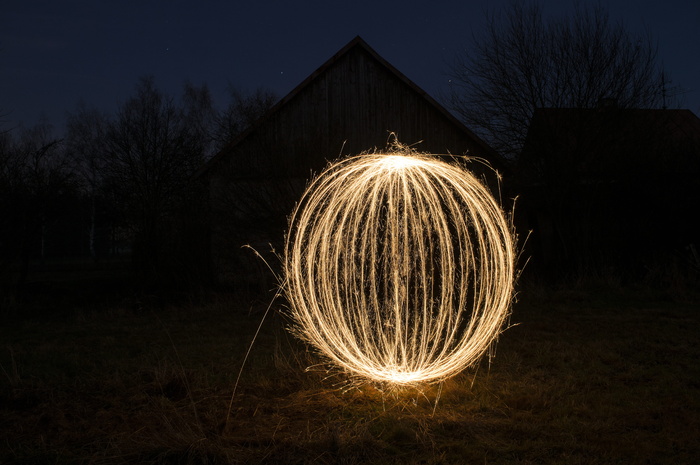用光绘画，光，火花，抽象，夜晚，运动，照明，自然