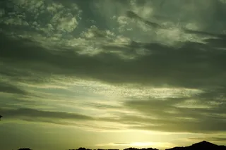 天空，日落，山，云，云-天空，自然之美，风景-自然，没有人