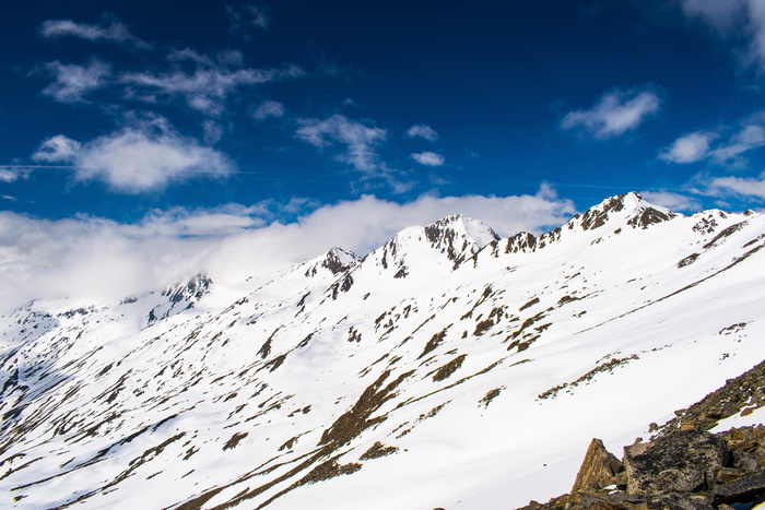 阿尔卑斯山，雪，天堂，五月，春天，高度，山峰，自然