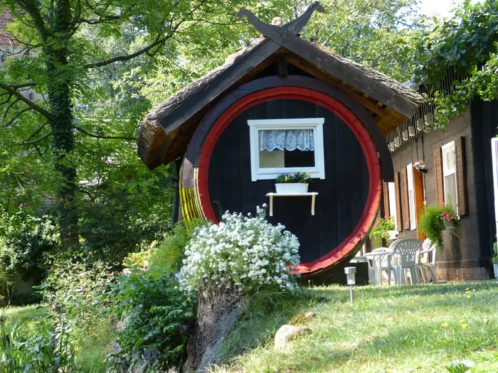 Spreewald，黄瓜，木桶，吕布瑙，黄瓜木桶，建筑外部，户外，树
