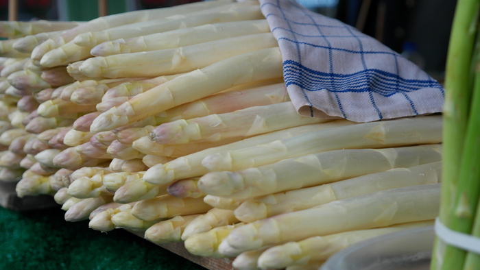 去皮的甘蔗，芦笋，市场，食品，花园，食用，蔬菜，健康