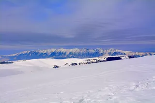 冬季、降雪、寒冷、冰冻、山地、巴尔多、维尼托、寒冷温度