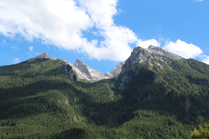 hintersee，berchtesgaden，景观，湖泊，上巴伐利亚州，berchtesgaden国家公园，全景，自然