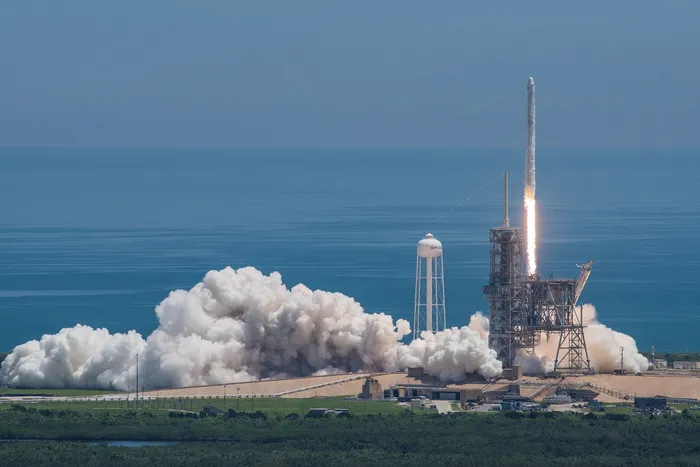 spacex，发射，太空，未来，技术，工业，工厂，烟雾-物理结构