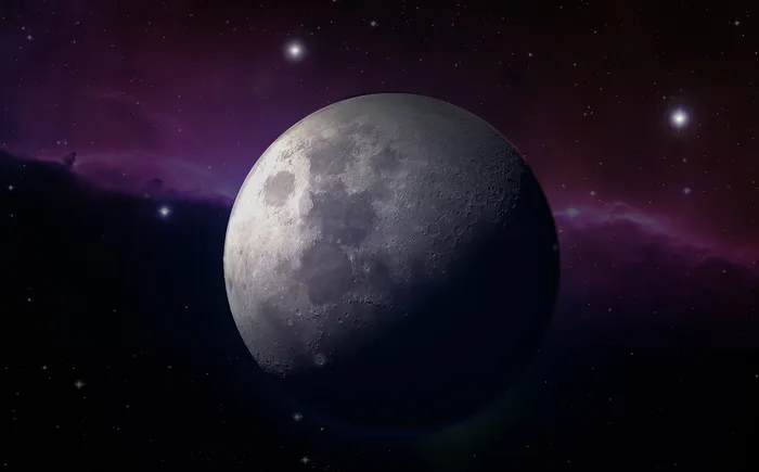太空摄影，月亮，满月，月光，星星，星星，雾，接近