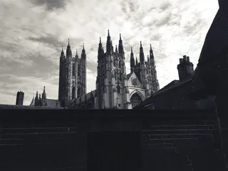 城堡，墙，建筑，天空，云，黑白，建筑结构，建筑外观