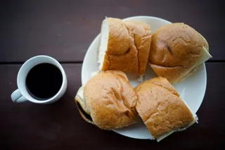 日本，早上，早餐，面包，咖啡，食物和饮料，食物，杯子