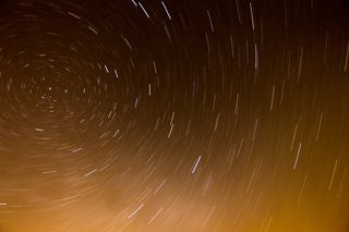 时间点摄影，星星，抽象，圆圈，星星，轨迹，长曝光，星星