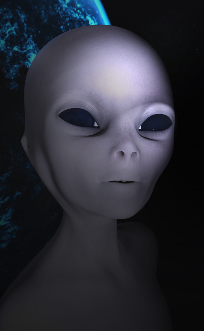 外星人，宇宙，宇宙，肖像，人，人，黑暗，表情