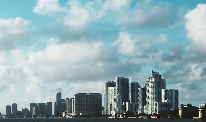 城市，城市，建筑，现代，未来，天空，云，大