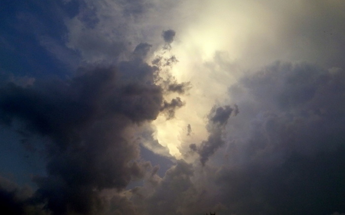 天空、云朵、风景、心情、天气、自然、大气、雨前