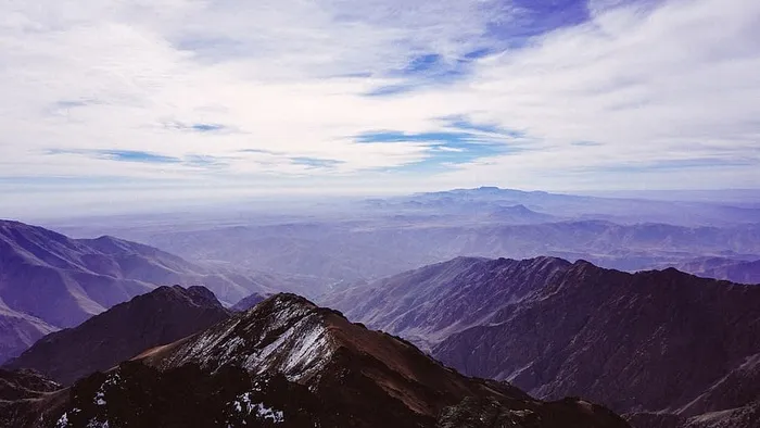航空、摄影、山脉、白天、景观、山脉、山谷、高地