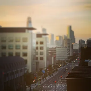 美国，旧金山，倾斜移位，棒球，salesforce tower，棕榈树，道路，汽车