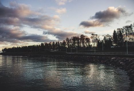 风景，自然，天空，日落，海滩，云朵，日光，黄昏