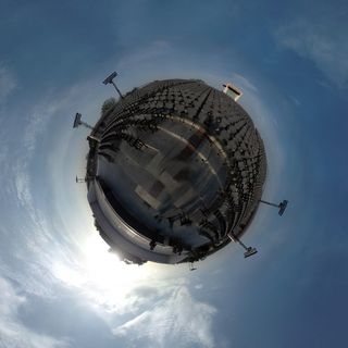 天空，气旋，云，开放，礼堂，开放礼堂，太阳，蓝天