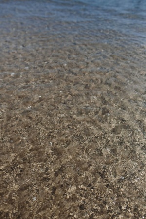 沙滩上的海浪