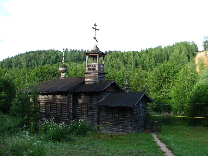 人种学博物馆，g，丘索沃伊，坡姆边疆区，天空，云，森林自然，景观