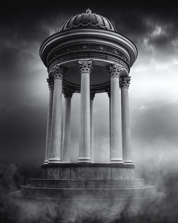 白庙插图，建筑，建筑，柱子，柱子，自然，城市，城镇