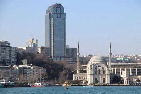 多尔马巴什、广场、卡米、宣礼塔、伊斯兰教、伊斯坦布尔、咽喉、博斯普鲁斯海峡