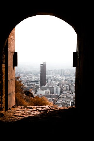 道路、走道、窗户、石板、建筑、建筑、人行道、人行道