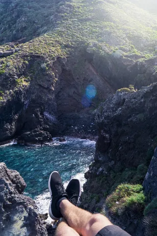 寒冷，寒冷，悬崖，凉爽，脚，假日，山，自然