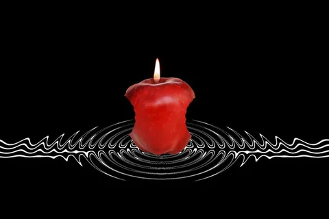 火焰，蜡烛，原罪，罪恶，苹果，亚当，伊娃，天堂