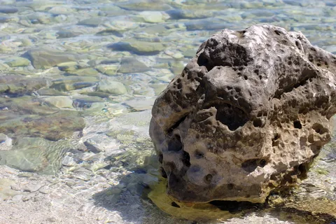 石头、孔洞、结构、样品、泄漏、裂缝、表面、水