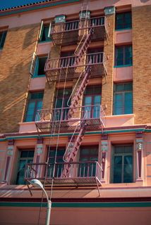 栏杆、扶手、建筑物、城市、城镇、高层、城市、公寓楼